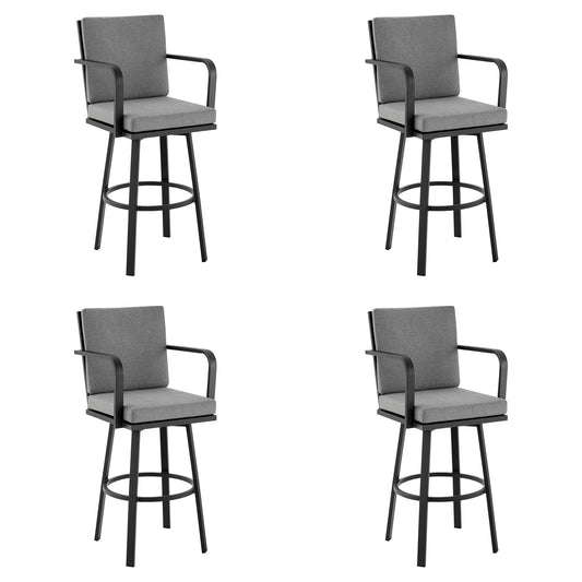 Arnauld - 30" Outdoor Patio Swivel Bar Stool Set
