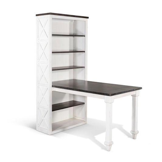 Carriage House - Desk Return - Cottage White / Europen Dark