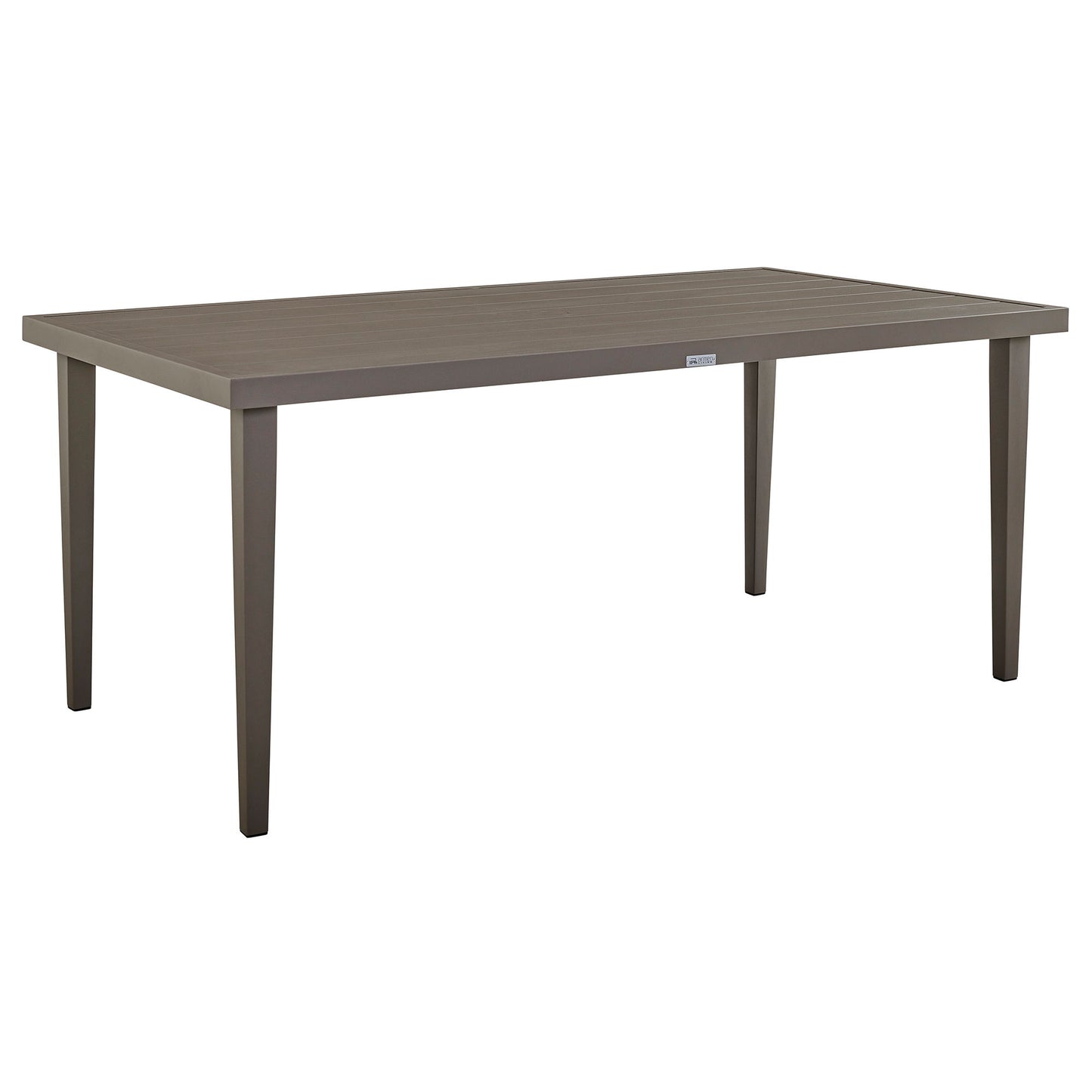 Silvana - Outdoor Aluminum Rectangle Dining Table - Gray