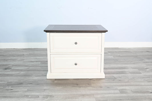 Carriage House - File Cabinet - Cottage White / Europen Dark