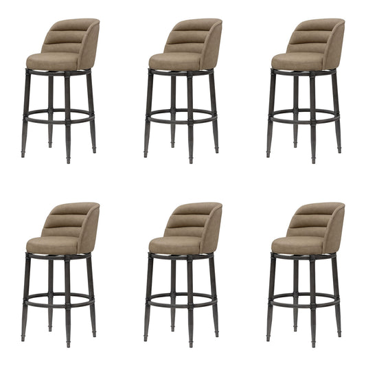 Eunice - Faux Leather Upholstered Swivel Barstool