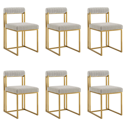 Anastasia - Dining Room Chair Set With Gold Frame
