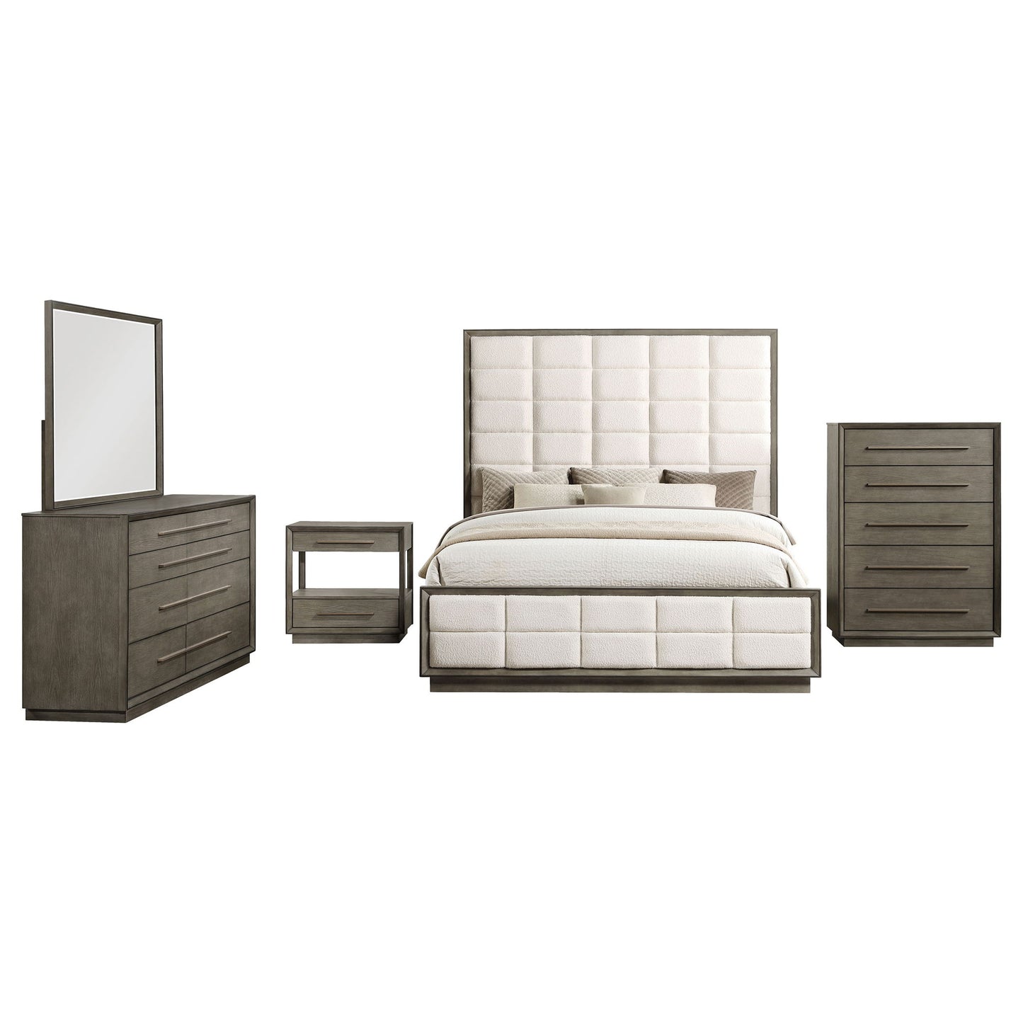 Durango 5-piece Queen Bedroom Set Taupe Oak