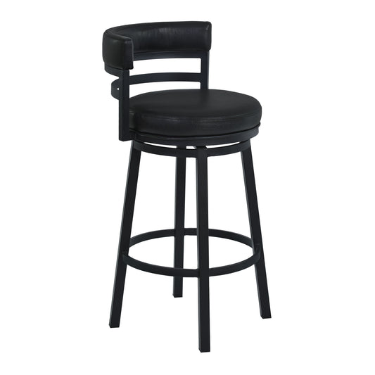 Titana - Swivel Barstool - Black Finish