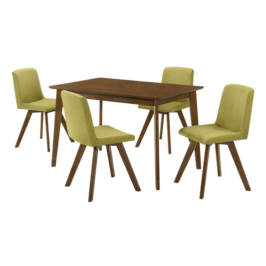 Gina - 5-Piece Rectangular Dining Set With Upholstered Chairs