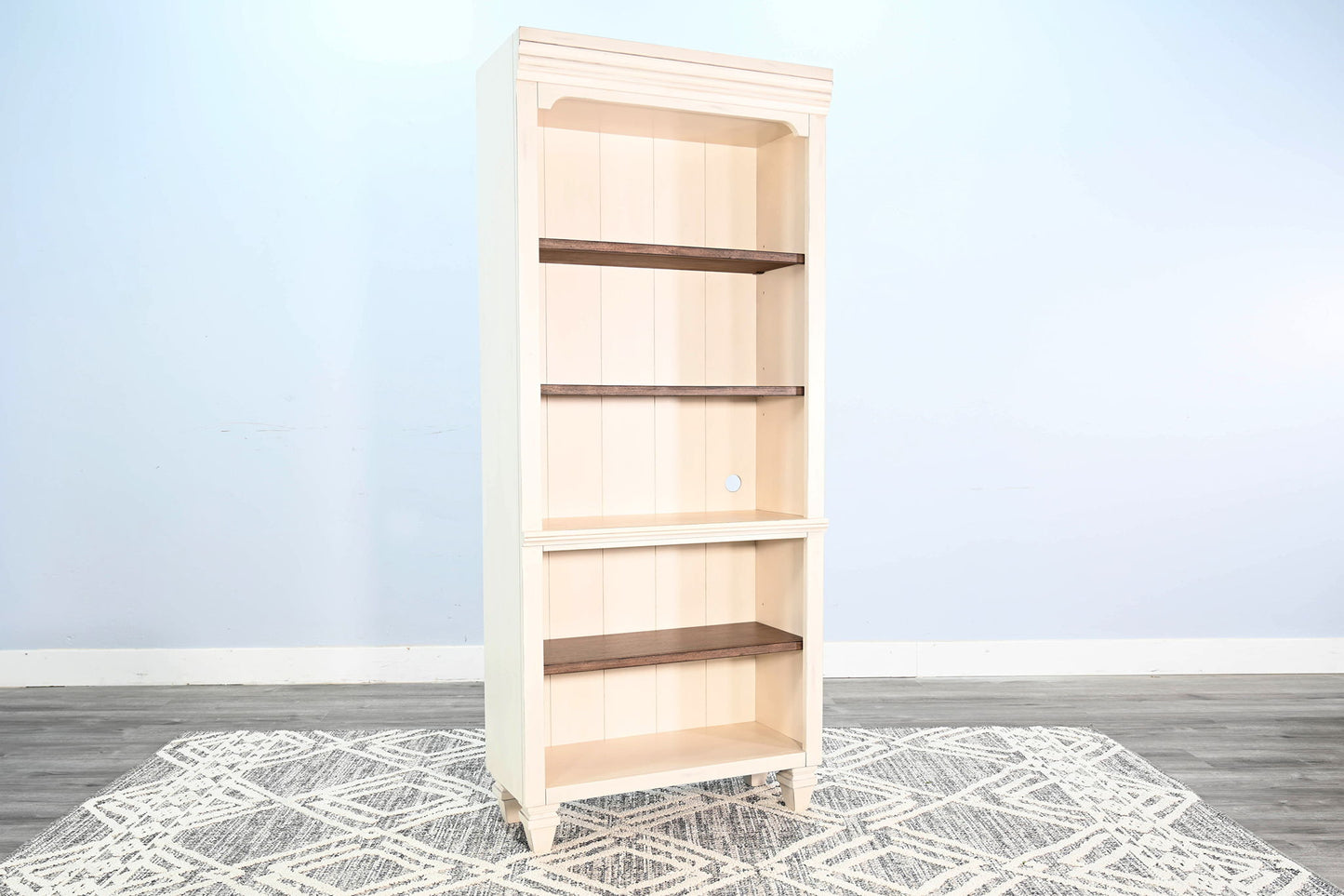 Pasadena - Bookcase Open - Buckskin / Marble White