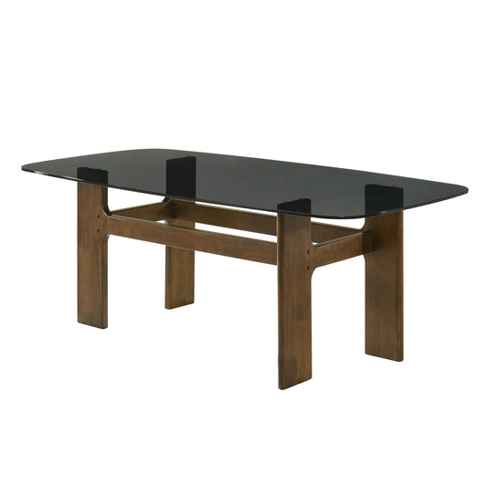 Ileena - 7-Piece Wood Dining Set - Walnut