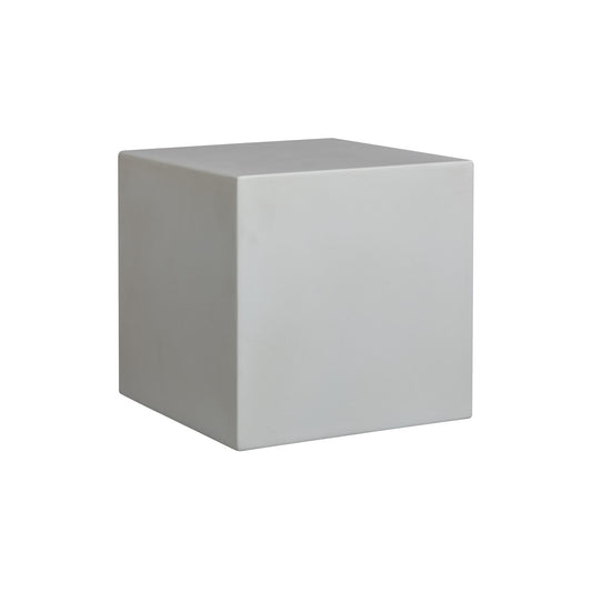 Minerra - Indoor Outdoor Side Table - White Concrete Finish