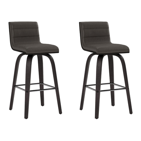 Vienna - 26" Swivel Counter Stool - Black Wood