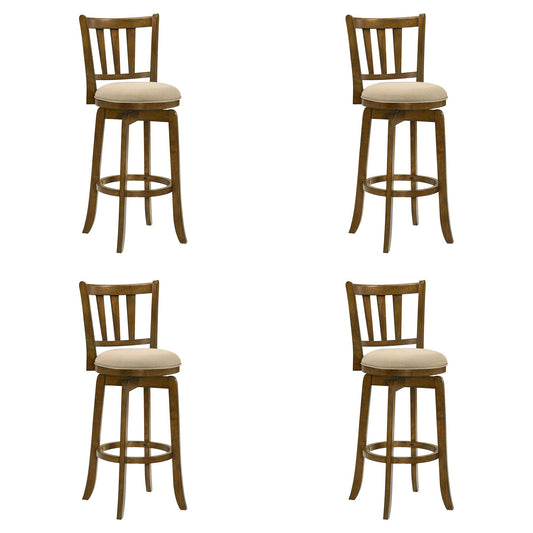 Wren - Modern Farmhouse Swivel Wood Bar Height Kitchen Bar Stool