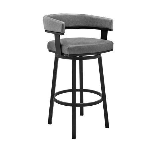 Cohen - Swivel Bar Stool - Black Finish