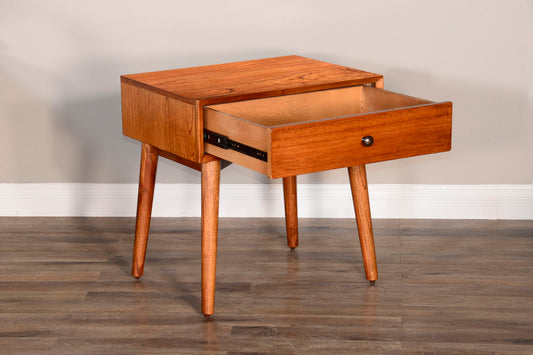 American Modern - Mitred Solid Wood Nightstand - Cinnamon