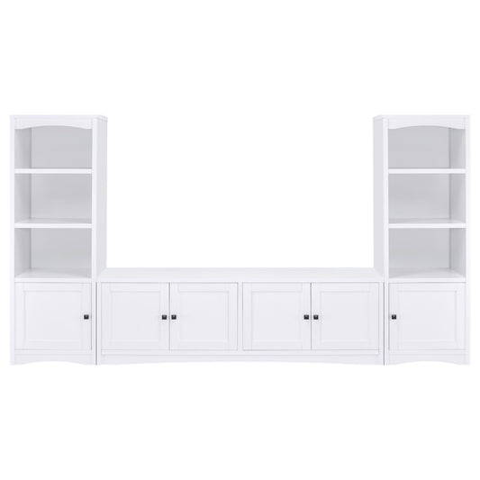 Laughlin 3-piece Entertainment Center TV Stand White