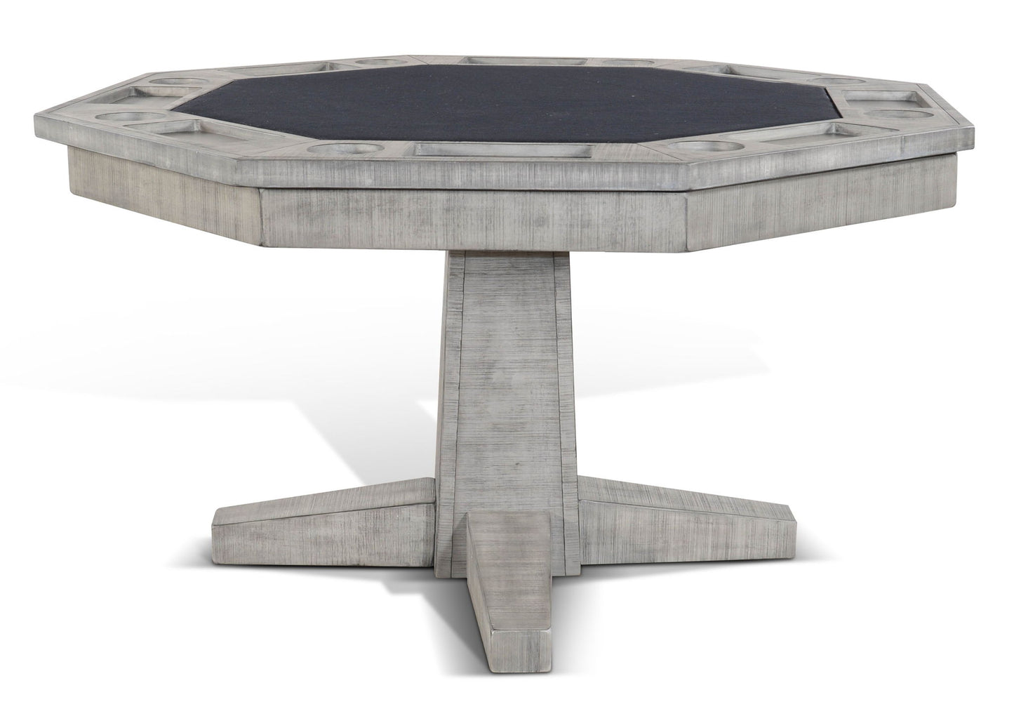Alpine - Reversible Game And Dining Poker Table - Gray