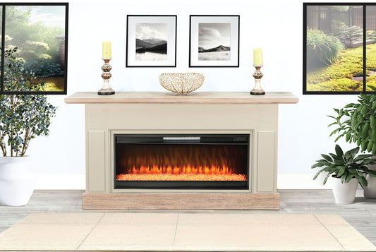 Fireplace Mantle Only - Beige