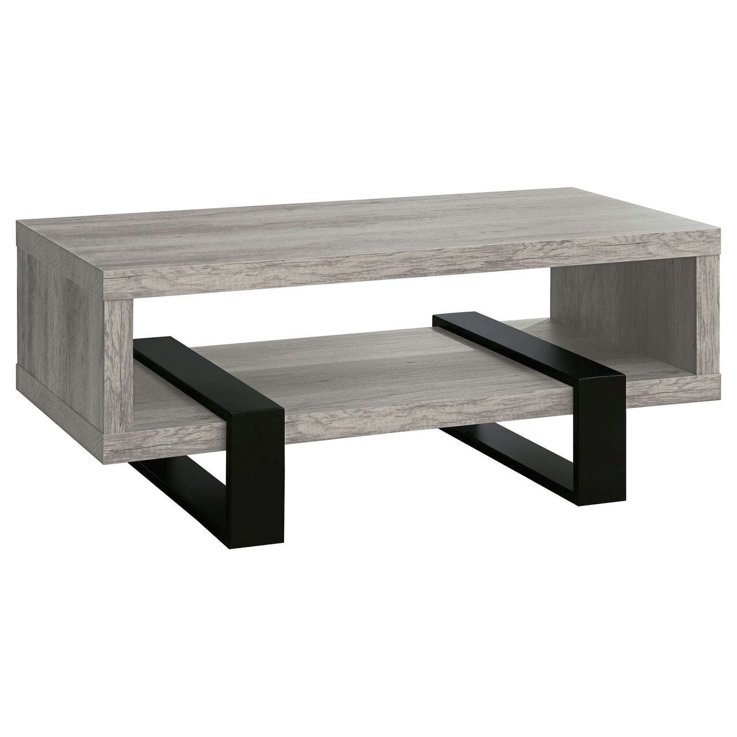 Dinard Engineered Wood Cocktail Coffee Table Grey Driftwood