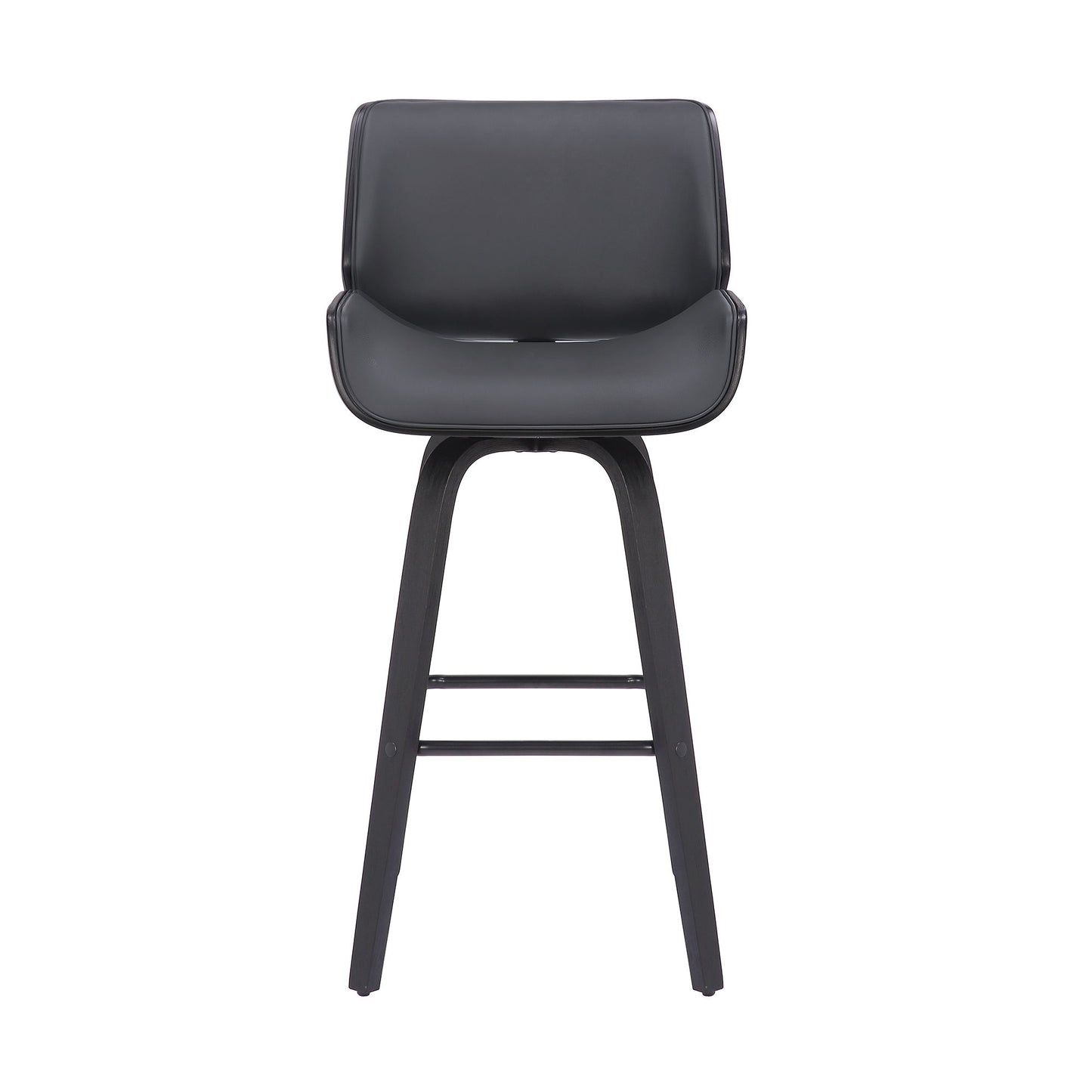 Tyler - 30" Bar Height Swivel Bar Stool With Black Frame