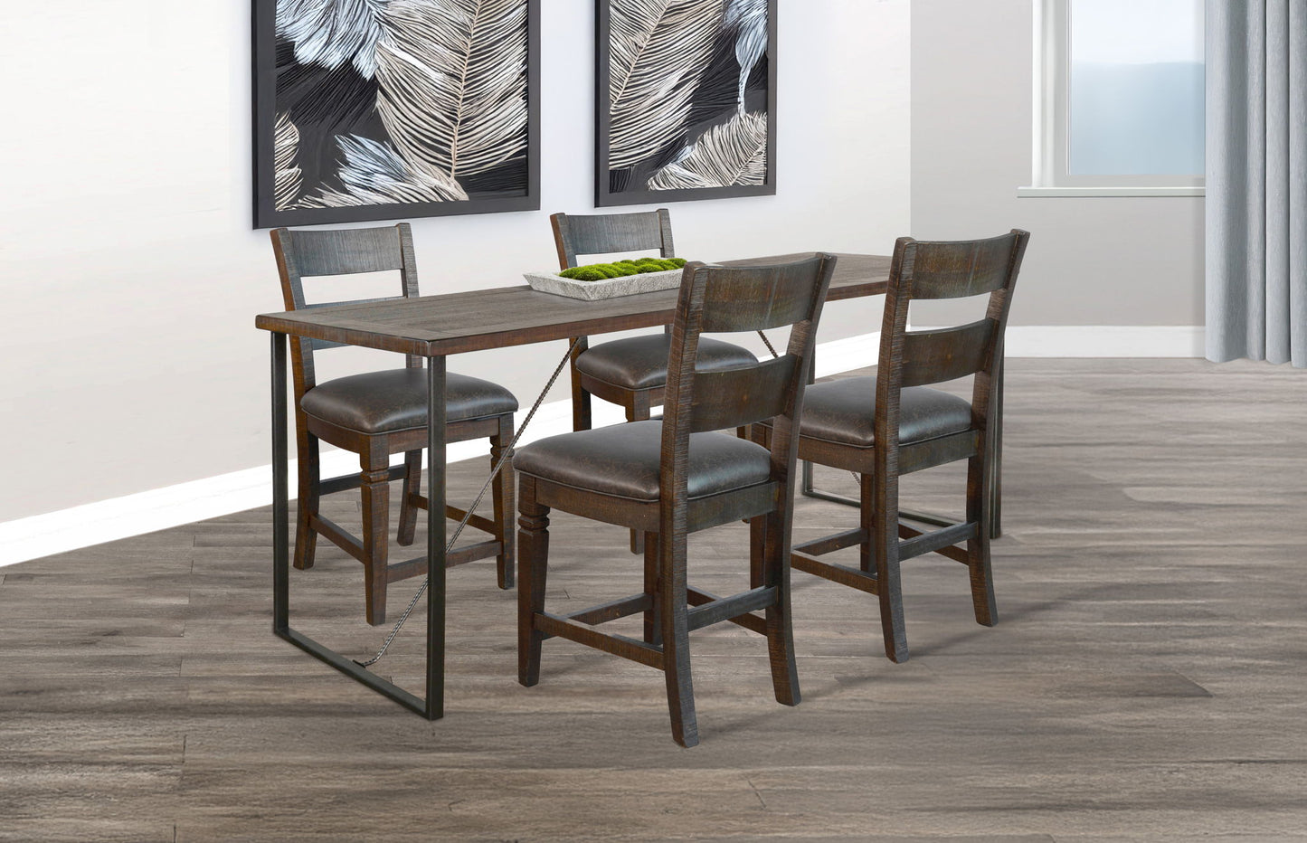 Homestead - Newport Counter Height Friendship Table - Tobacco Leaf