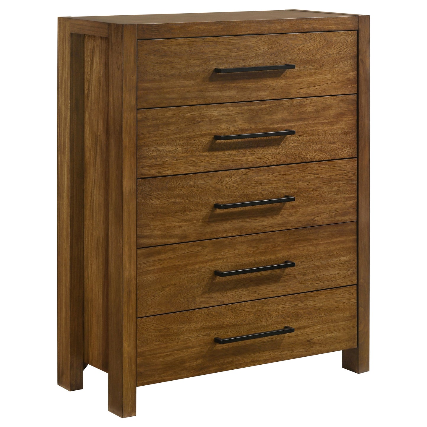 Adderley 5-drawer Bedroom Chest of Drawers Warm Brown