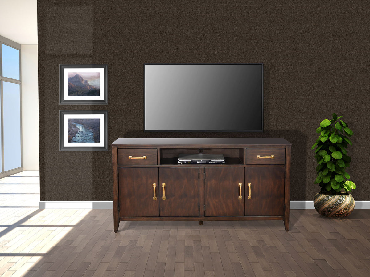 Media Console With Two Cabinets