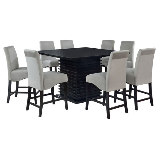 Stanton 9-piece Square Counter Height Dining Table Set Grey