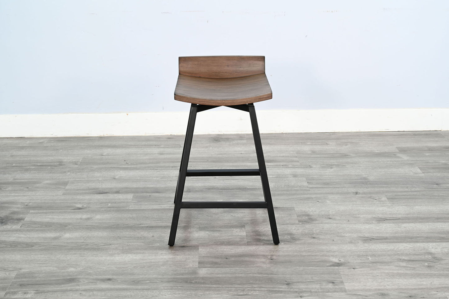 Doe Valley - 24"H Wood Swivel Stool - Buckskin