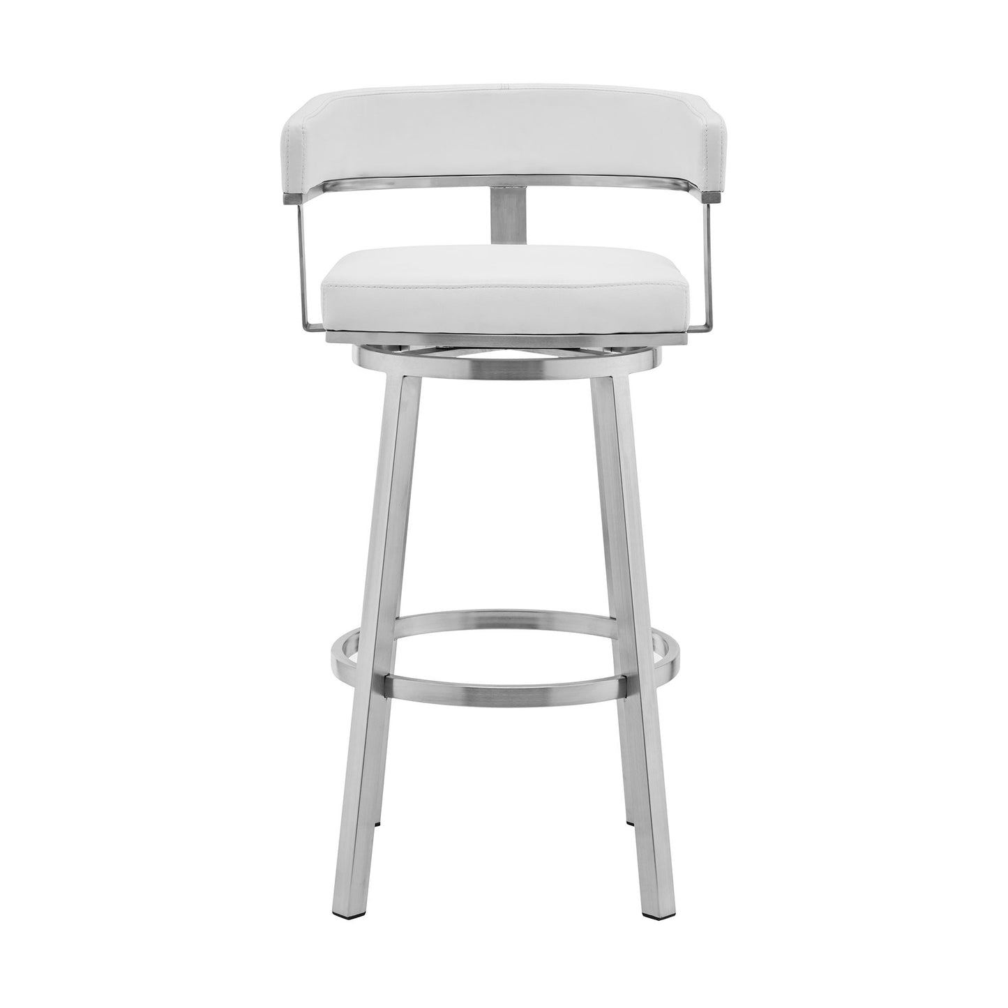 Cohen - Brushed Stainless Steel Swivel Bar Stool