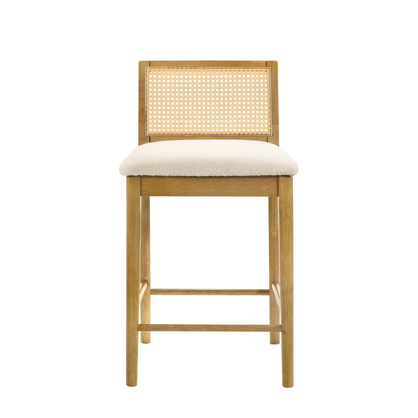 Tobias - Coastal Modern Wood Counter Height Kitchen Bar Stool