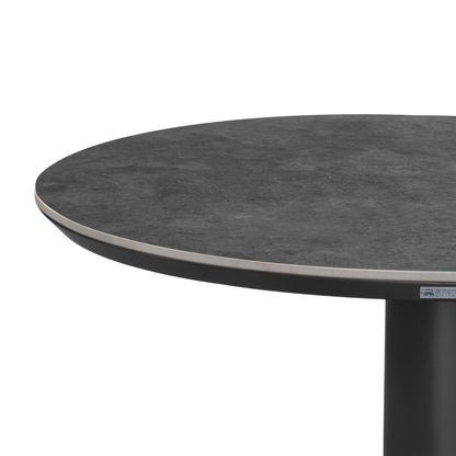 Clarke - Round Outdoor Bar Table - Black