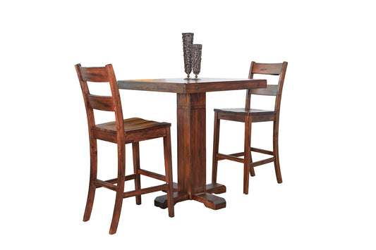 Tuscany - 40" Ladderback Chair With Wood Seat (Set of 2) - Vintage Mocha