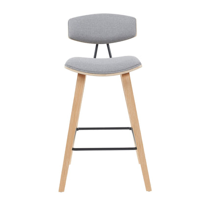 Fox - Swivel Counter Height Stool - Light Brown