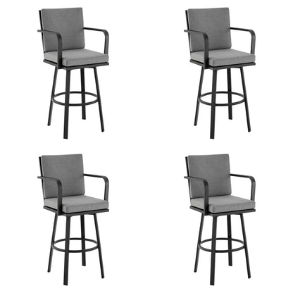 Arnauld - 30" Outdoor Patio Swivel Bar Stool Set