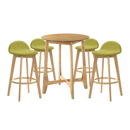 Vera - 5-Piece Wood Bar Set