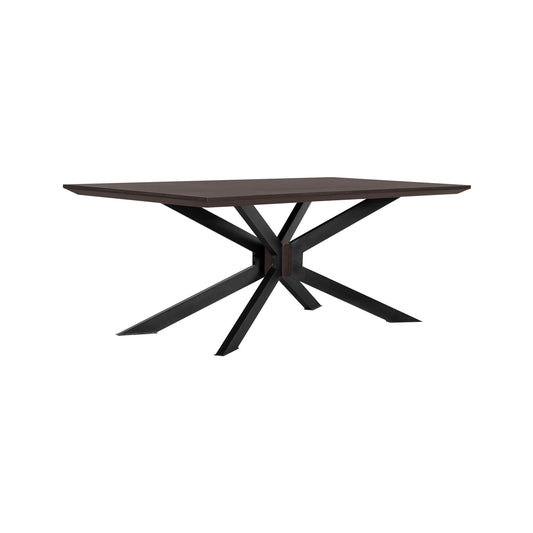 Pirate - Acacia Modern Dining Table - Coffee Bean Brush / Natural Black