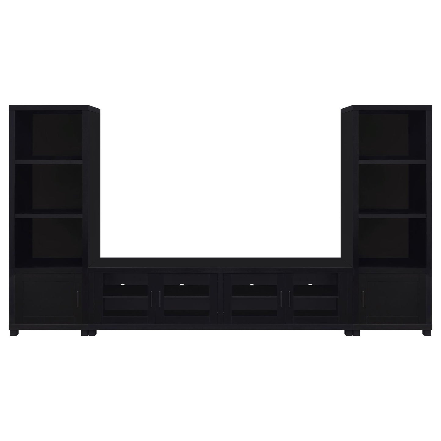 Jupiter 3-piece Entertainment Center 79-inch TV Stand Black