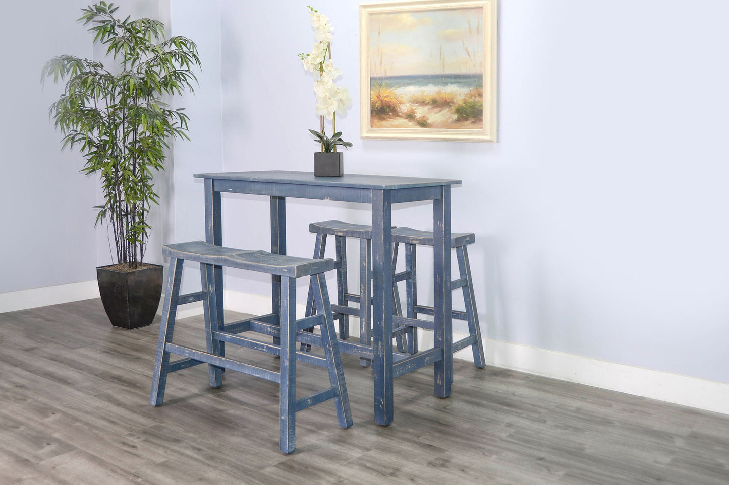 Marina - Bench With Wood Seat
