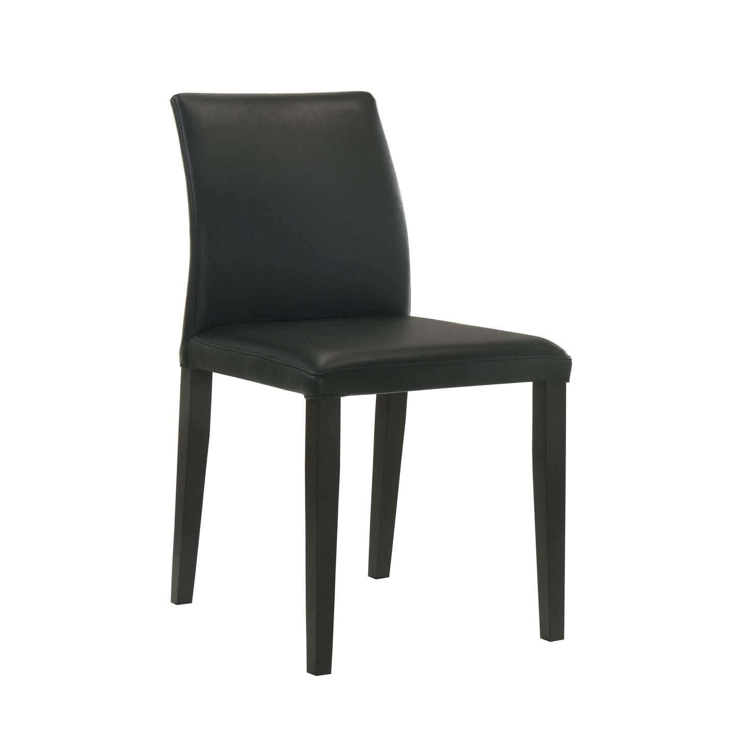Elyza - Full Back Top Grain Leather Upholstered Wood Dining Chairs (Set of 2)