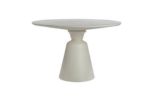 Palea - Indoor Outdoor Dining Table - White Concrete Finish