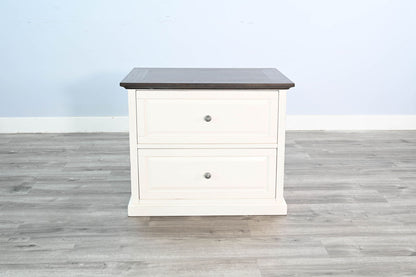 Carriage House - File Cabinet - Cottage White / Europen Dark