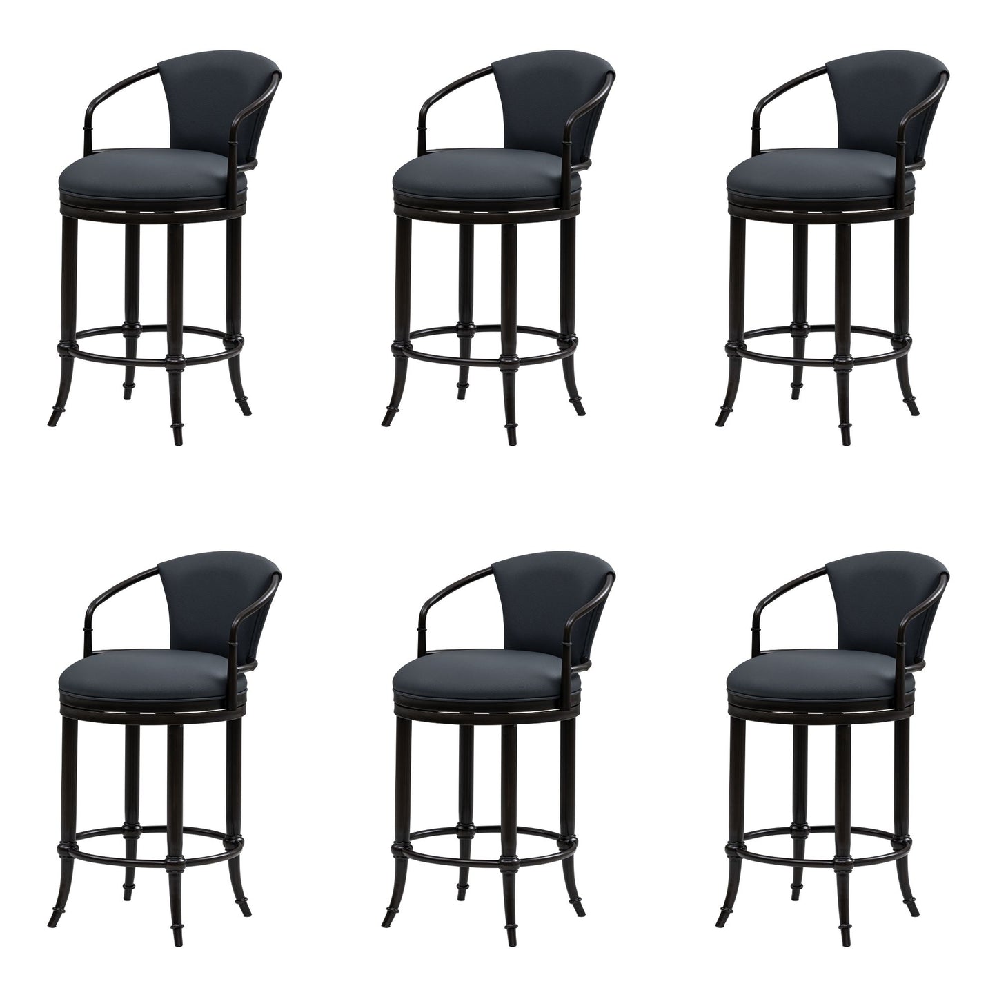 Otis - Upholstered Swivel Counter Height Barstool