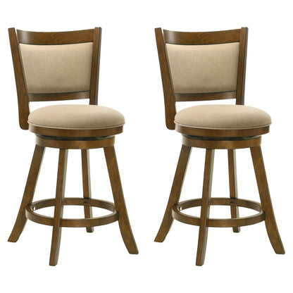 Aiden - Modern Farmhouse Swivel Wood Counter Height Kitchen Bar Stool