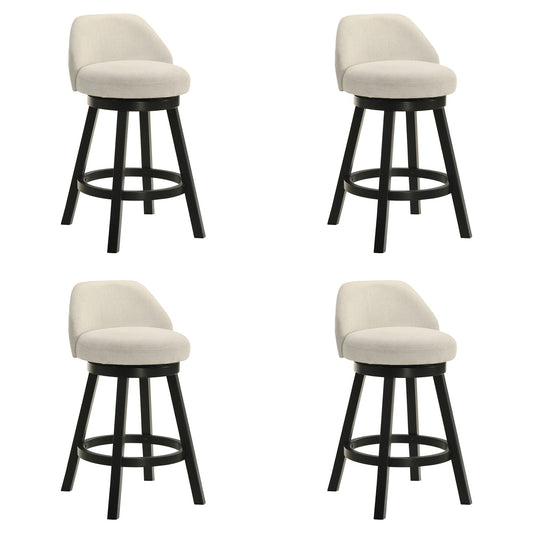 Erika - Modern Transitional Swivel Wood Counter Height Kitchen Bar Stool