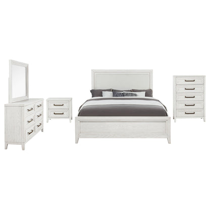 Marielle 5-piece Cal King Bedroom Set Distressed White