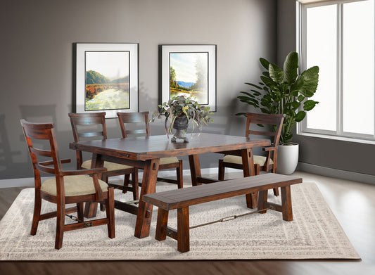 Tuscany - Side Chair, Cushion Seat (Set of 2) - Dark Brown