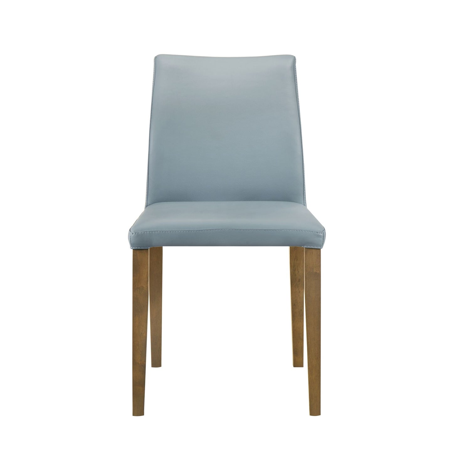 Elyza - Full Back Top Grain Leather Upholstered Wood Dining Chairs (Set of 2)
