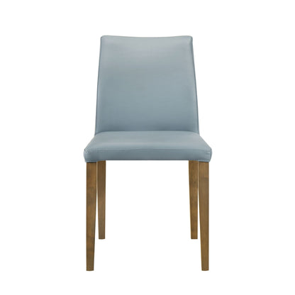 Elyza - Full Back Top Grain Leather Upholstered Wood Dining Chairs (Set of 2)