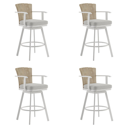 Hazel - Outdoor Patio Swivel Counter Stool Set