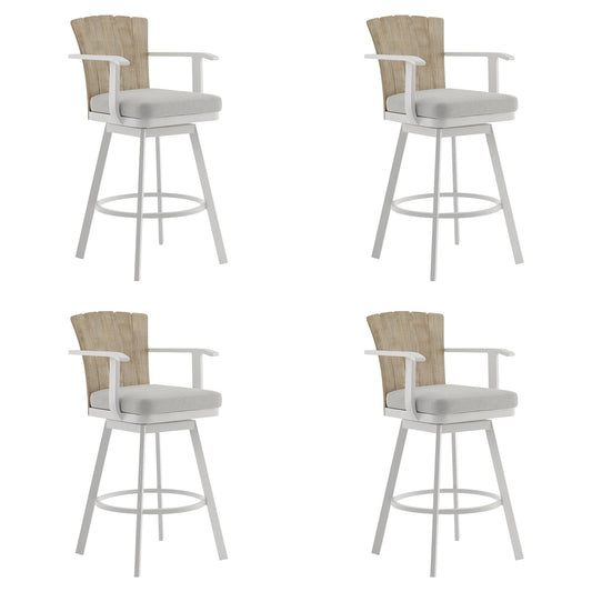 Hazel - Outdoor Patio Swivel Counter Stool Set