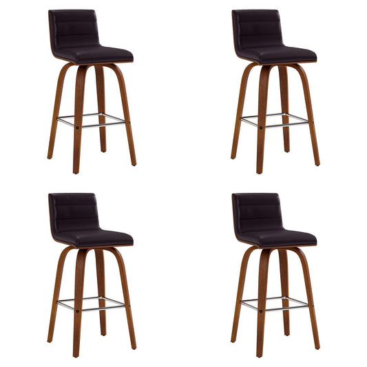 Vienna - 26" Swivel Counter Stool - Walnut Wood