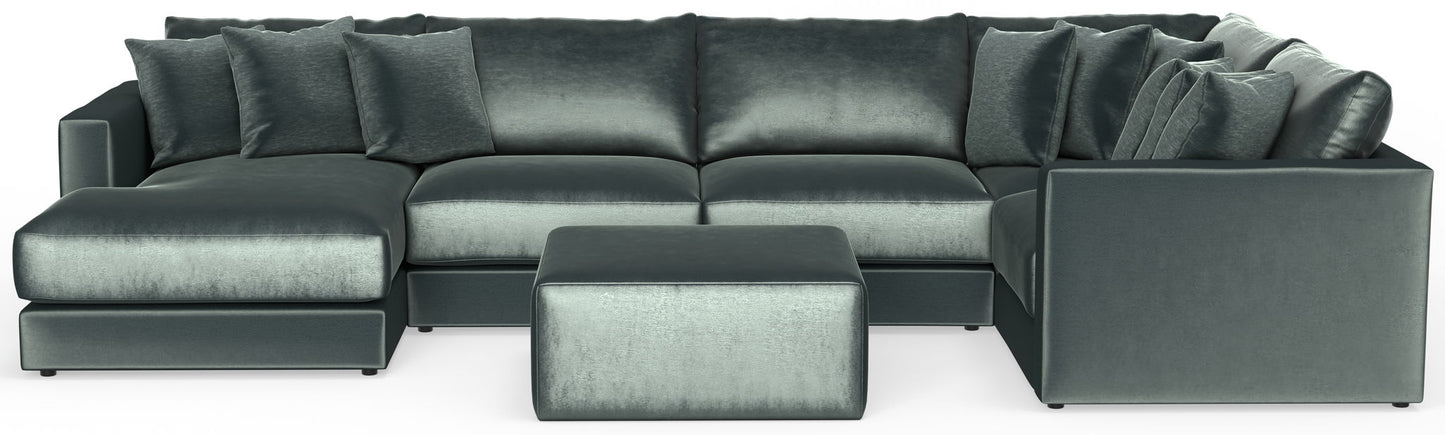Remington - Modular Sofa And Cocktail Ottoman - Pine